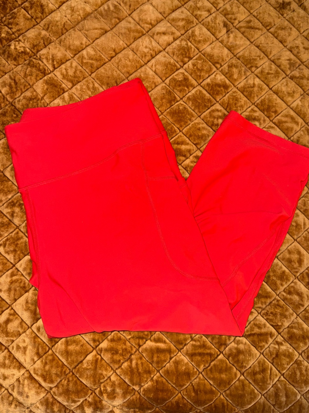 Bright Red High-Waist Leggings